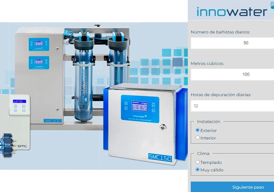 Wählen Sie mit dem digitalen Rechner von Innowater das beste Salzelektrolysegerät für Schwimmbad